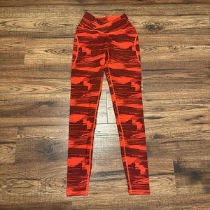 Red alphalete leggings